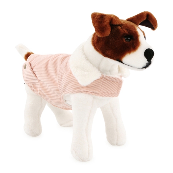 Other - Pink Corduroy Dog Jacket Medium